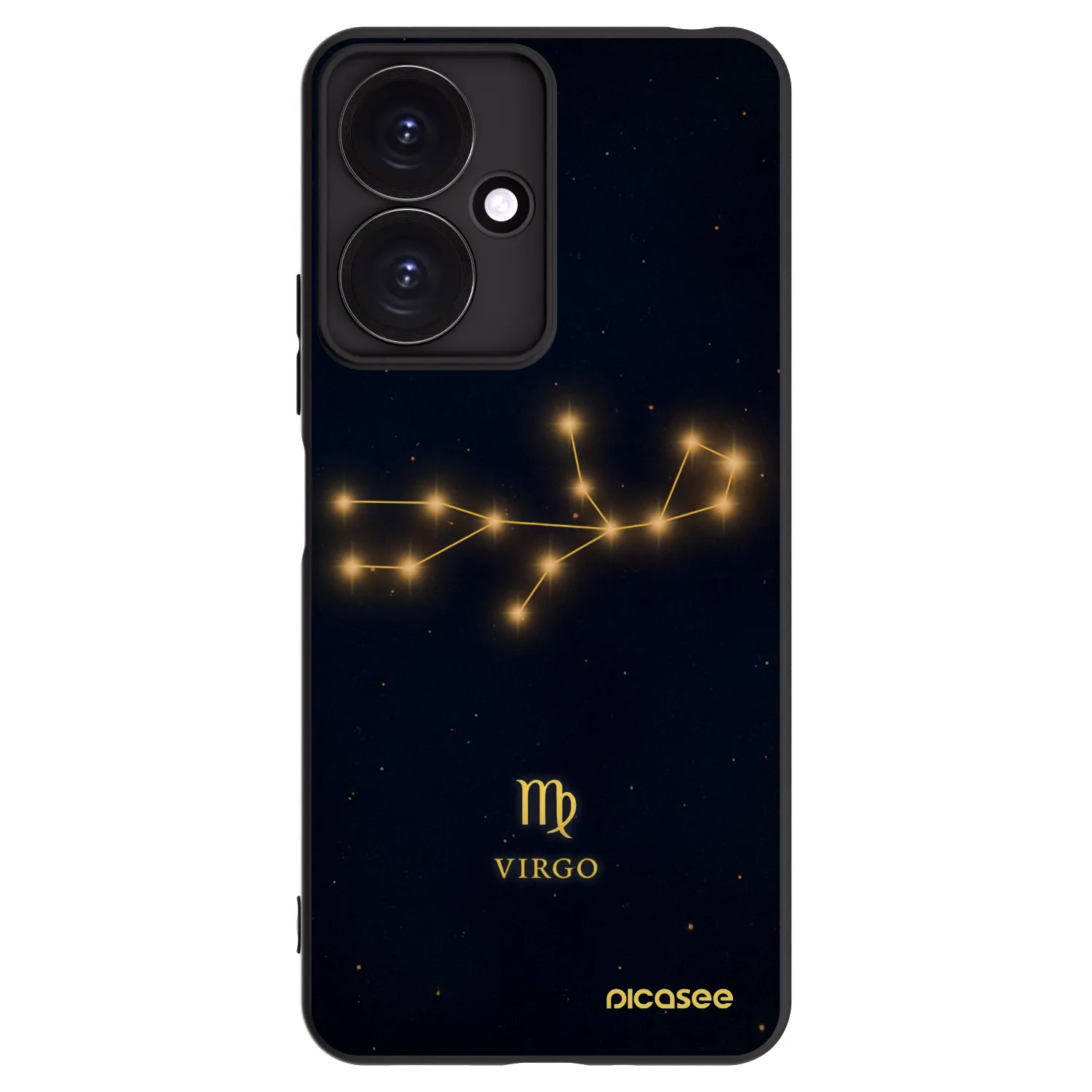 Picasee Xiaomi Redmi 13C 5G Hülle - Schwarzes Silikon - VIRGO