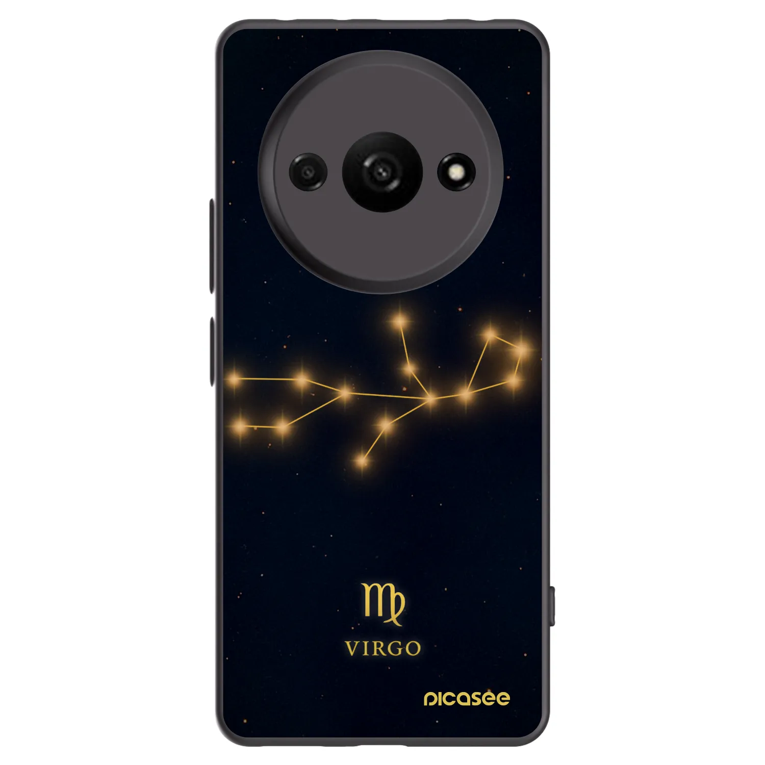 Picasee Xiaomi Redmi A3 Hülle - Schwarzes Silikon - VIRGO
