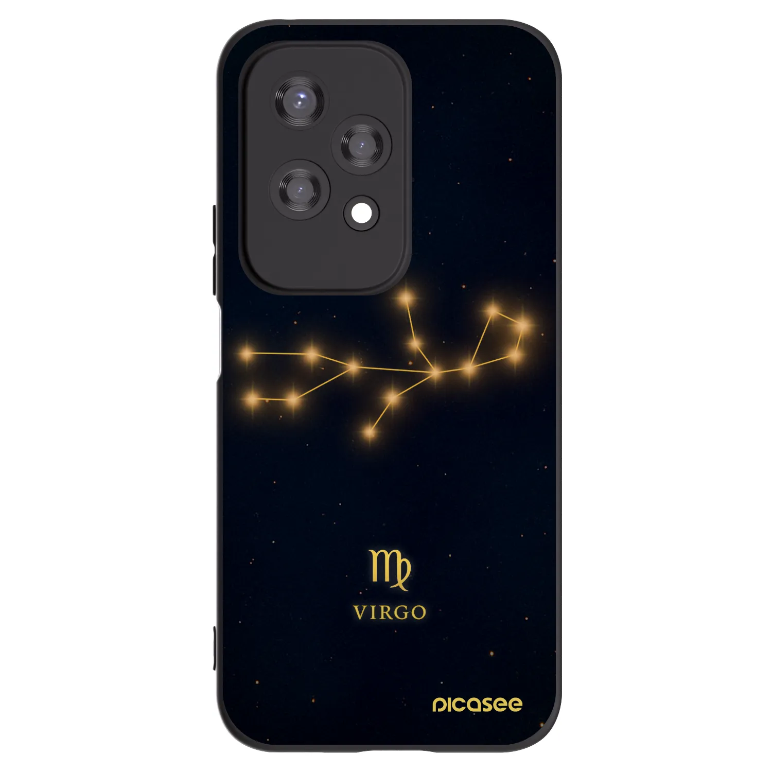 Picasee Honor 200 Lite Hülle - Schwarzes Silikon - VIRGO