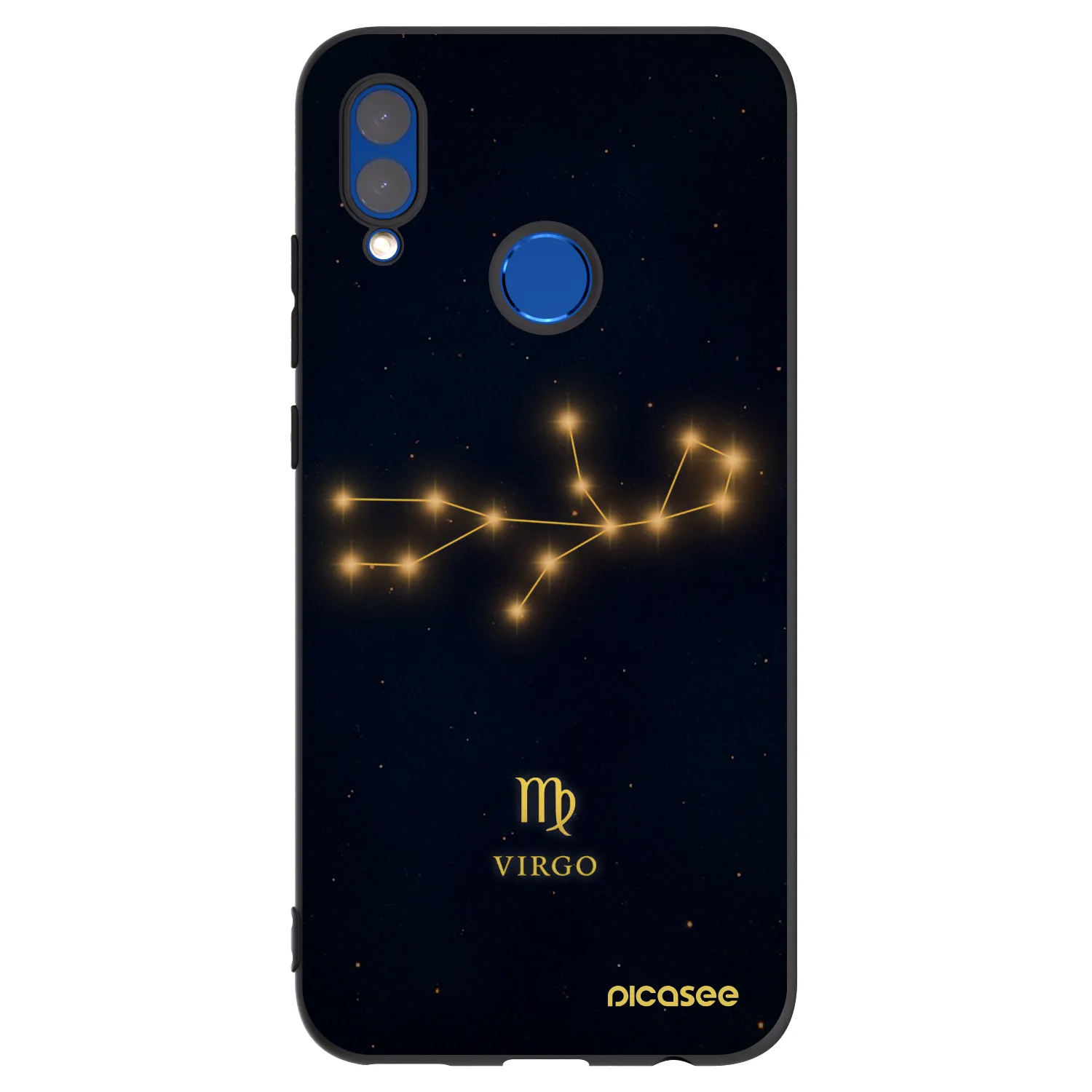 Picasee Honor 10 Lite Hülle - Schwarzes Silikon - VIRGO