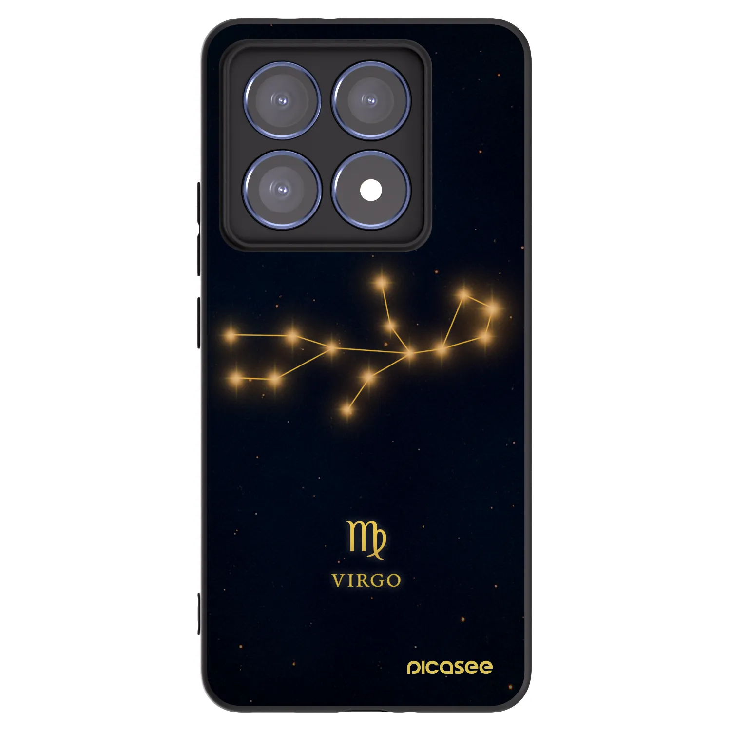 Picasee Xiaomi 14T Pro Hülle - Schwarzes Silikon - VIRGO