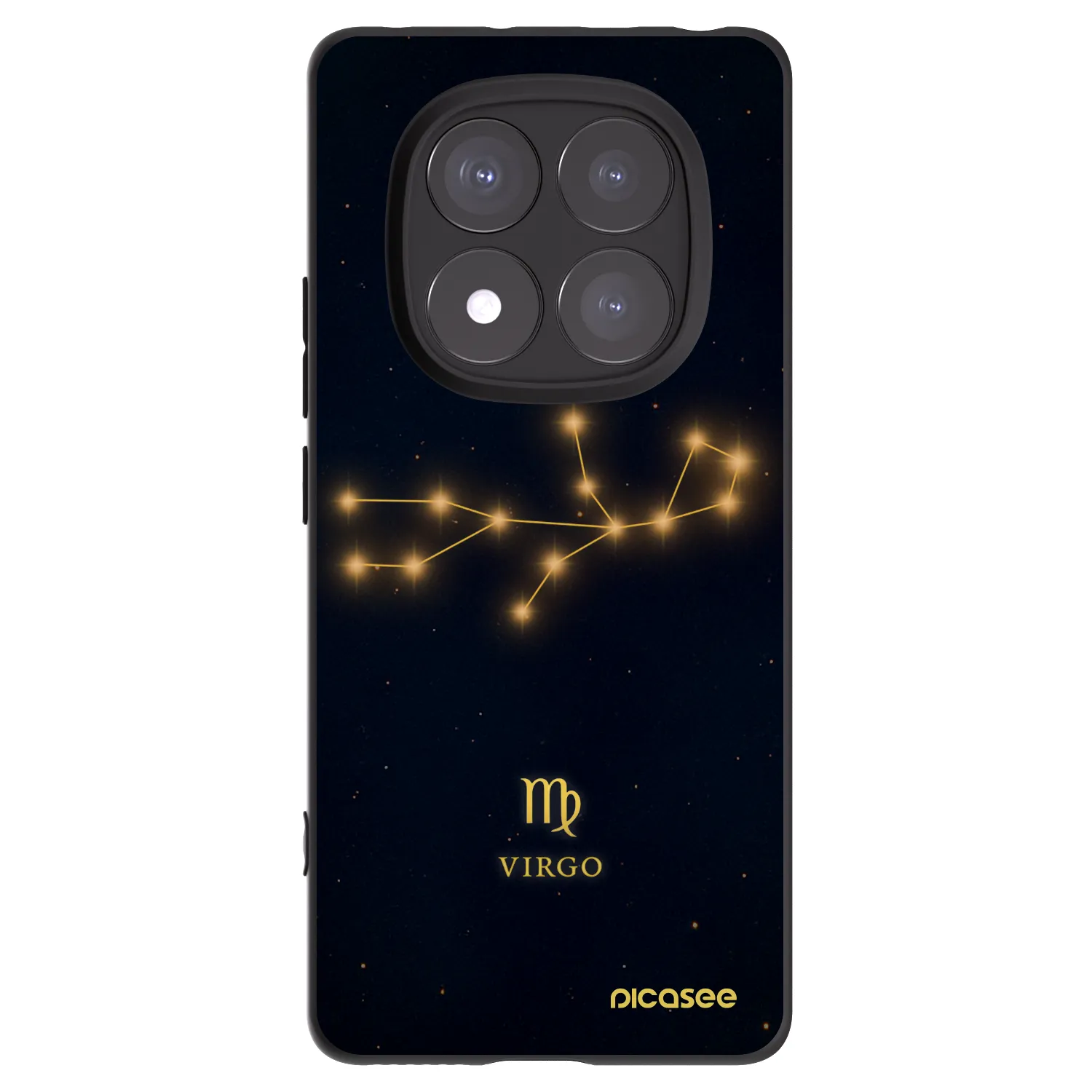 Picasee Xiaomi Redmi Note 14 Pro+ 5G Hülle - Schwarzes Silikon - VIRGO