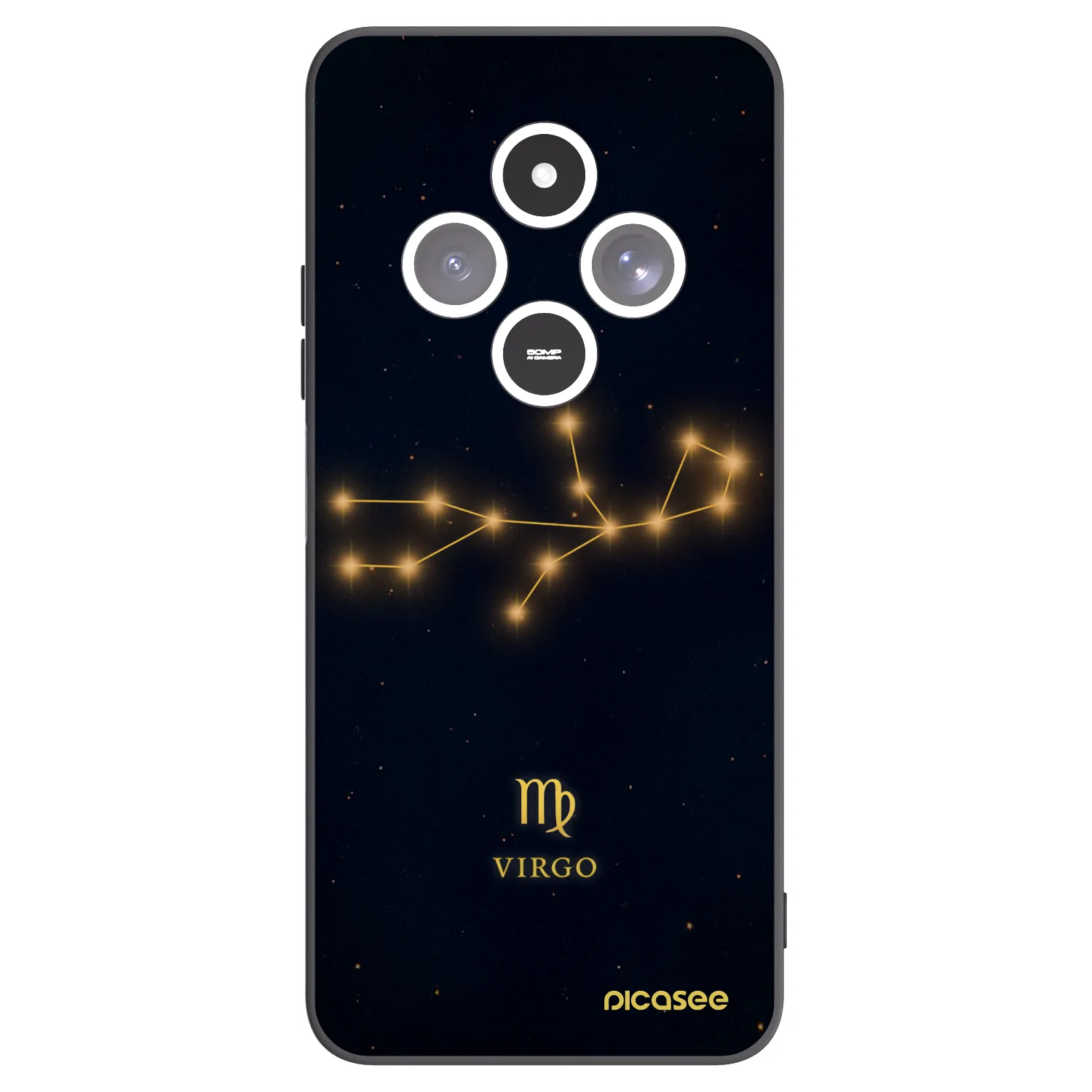 Picasee Xiaomi Redmi 14C Hülle - Schwarzes Silikon - VIRGO