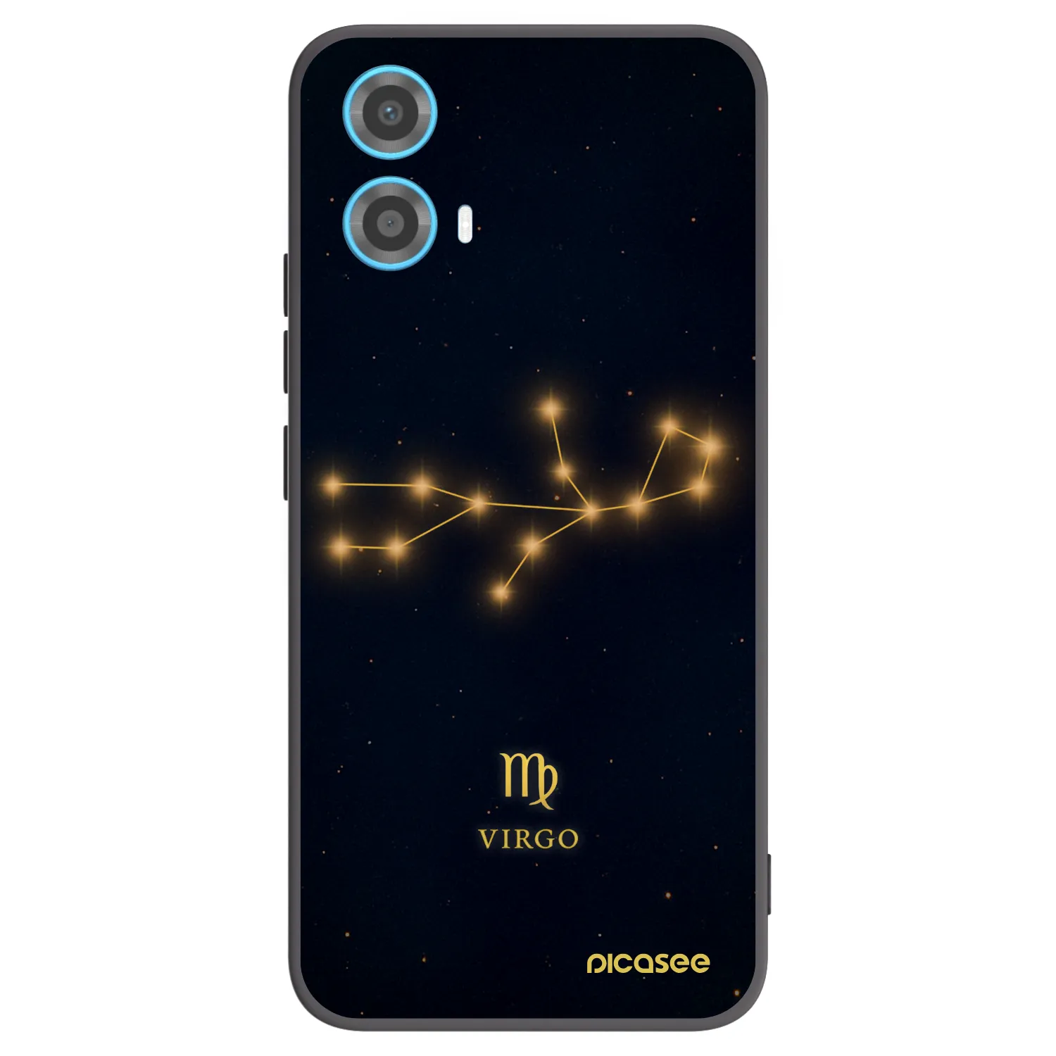 Picasee Motorola Moto G34 5G Hülle - Schwarzes Silikon - VIRGO