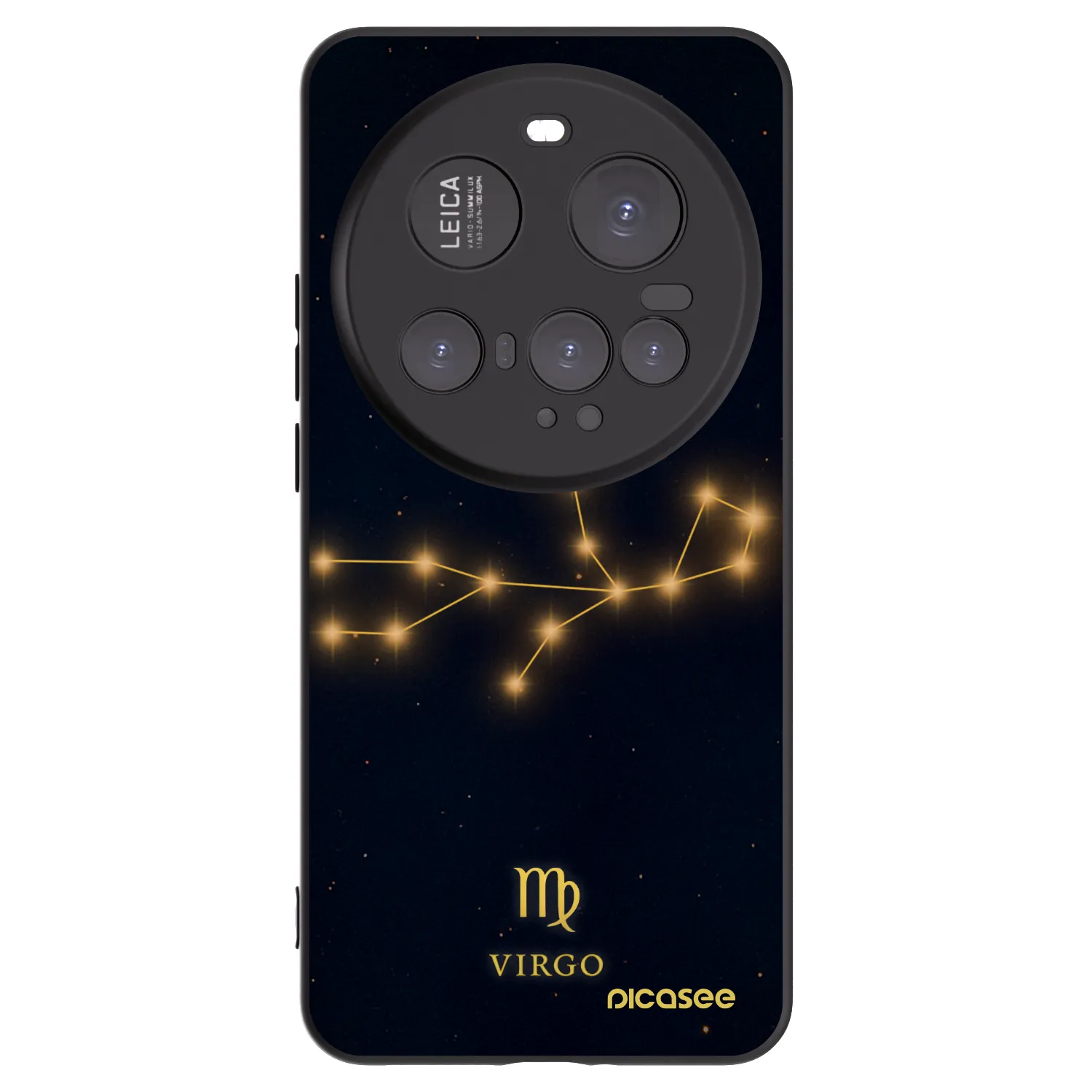 Picasee Xiaomi 15 Ultra Hülle - Schwarzes Silikon - VIRGO