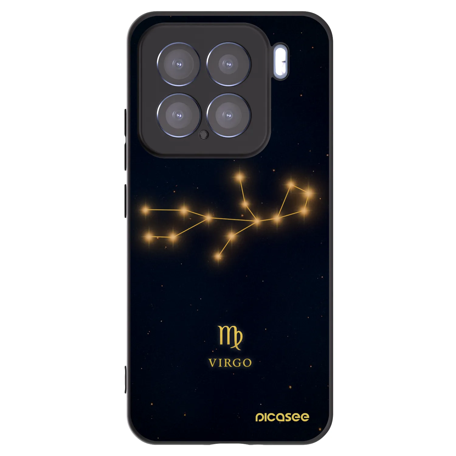 Picasee Xiaomi 15 Hülle - Schwarzes Silikon - VIRGO