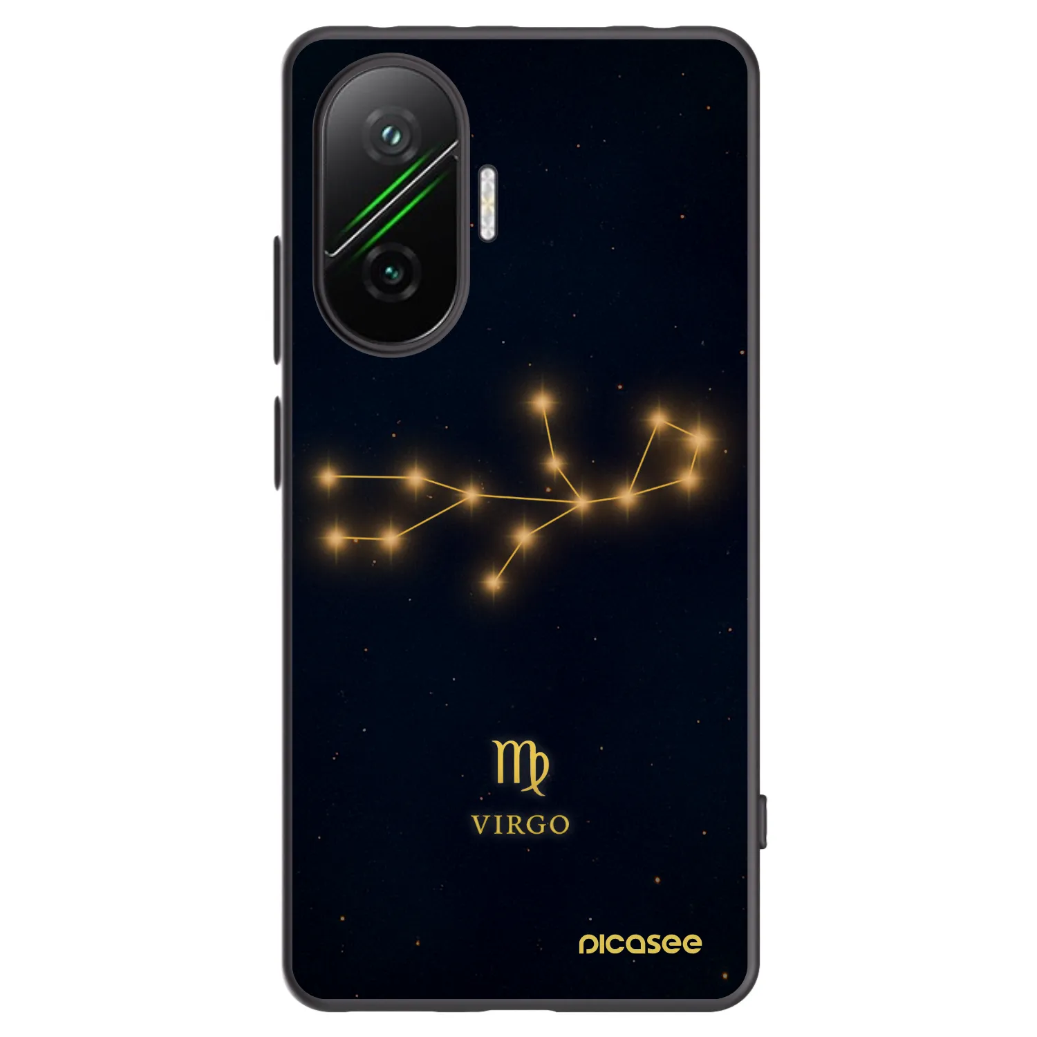 Picasee Xiaomi Poco F7 Pro 5G Hülle - Schwarzes Silikon - VIRGO