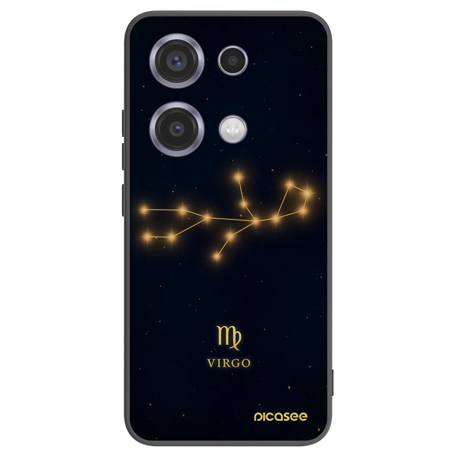 Picasee Xiaomi Redmi Note 14S Hülle - Schwarzes Silikon - VIRGO