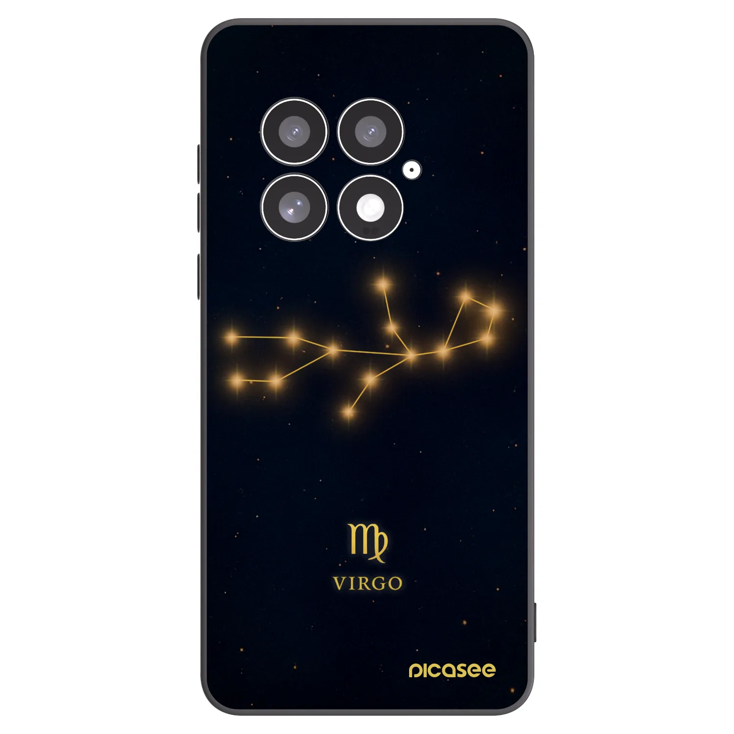Picasee OnePlus 13 5G Hülle - Schwarzes Silikon - VIRGO
