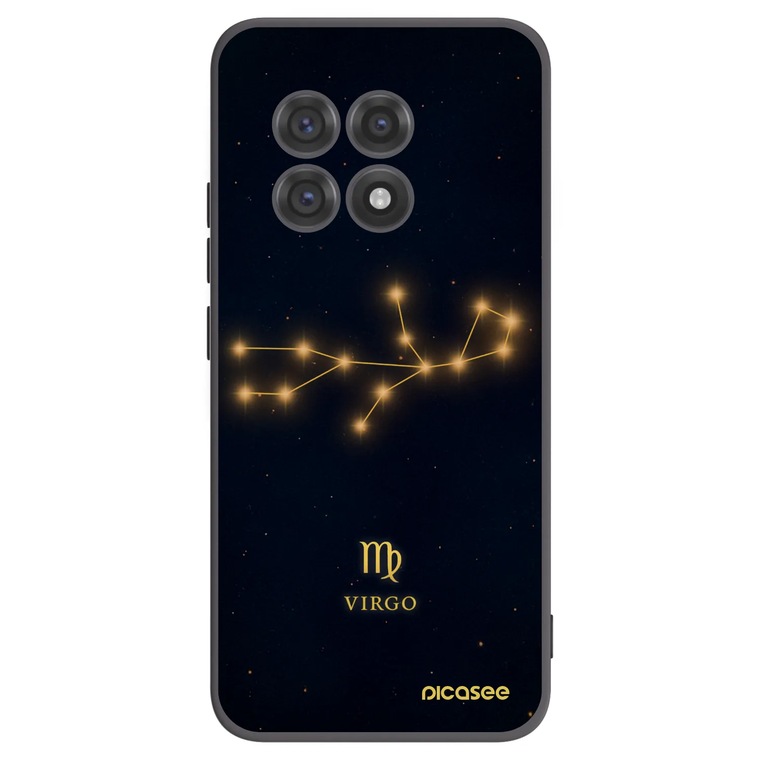 Picasee OnePlus 13R 5G Hülle - Schwarzes Silikon - VIRGO