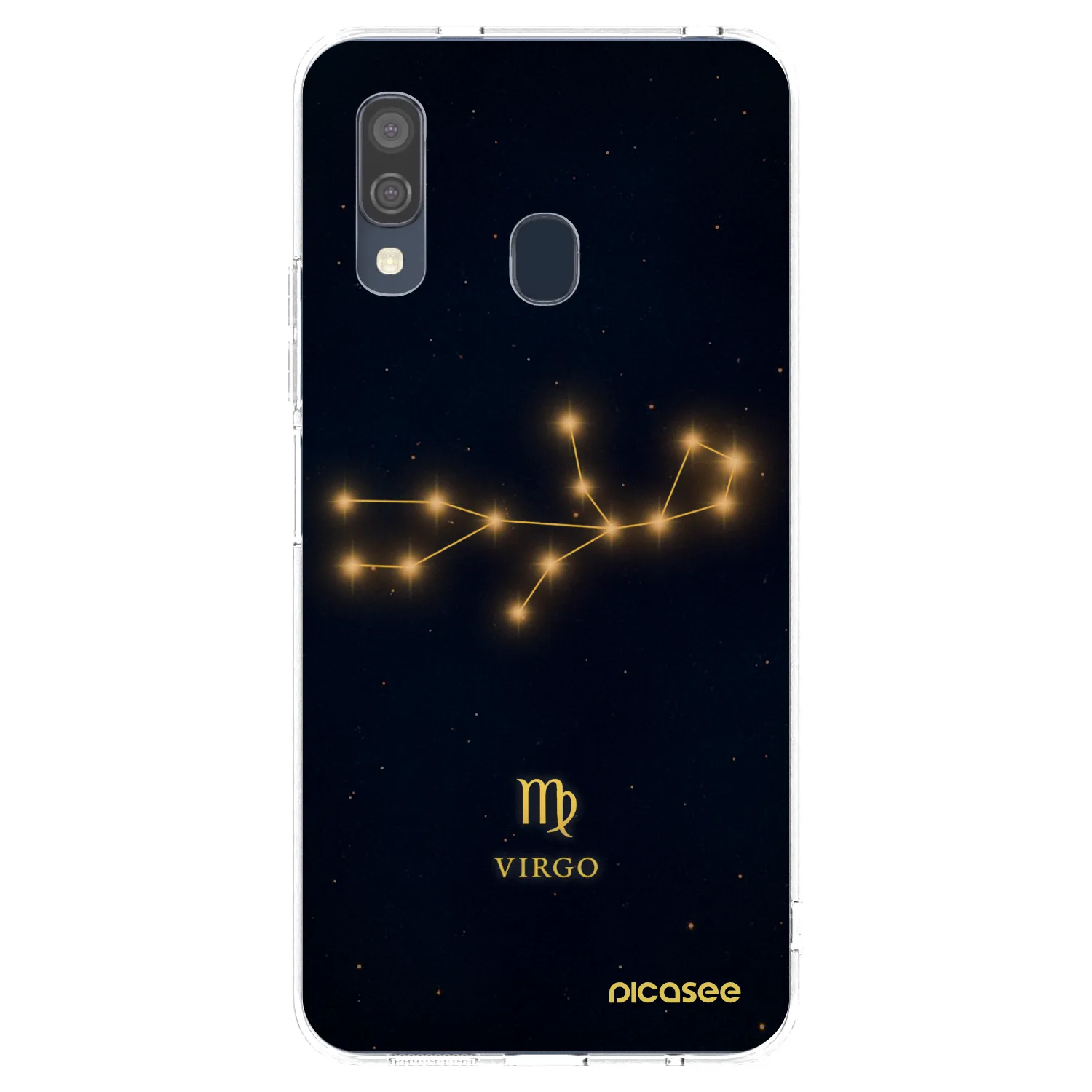 Picasee Samsung Galaxy A40 A405F Hülle - Transparentes Silikon - VIRGO