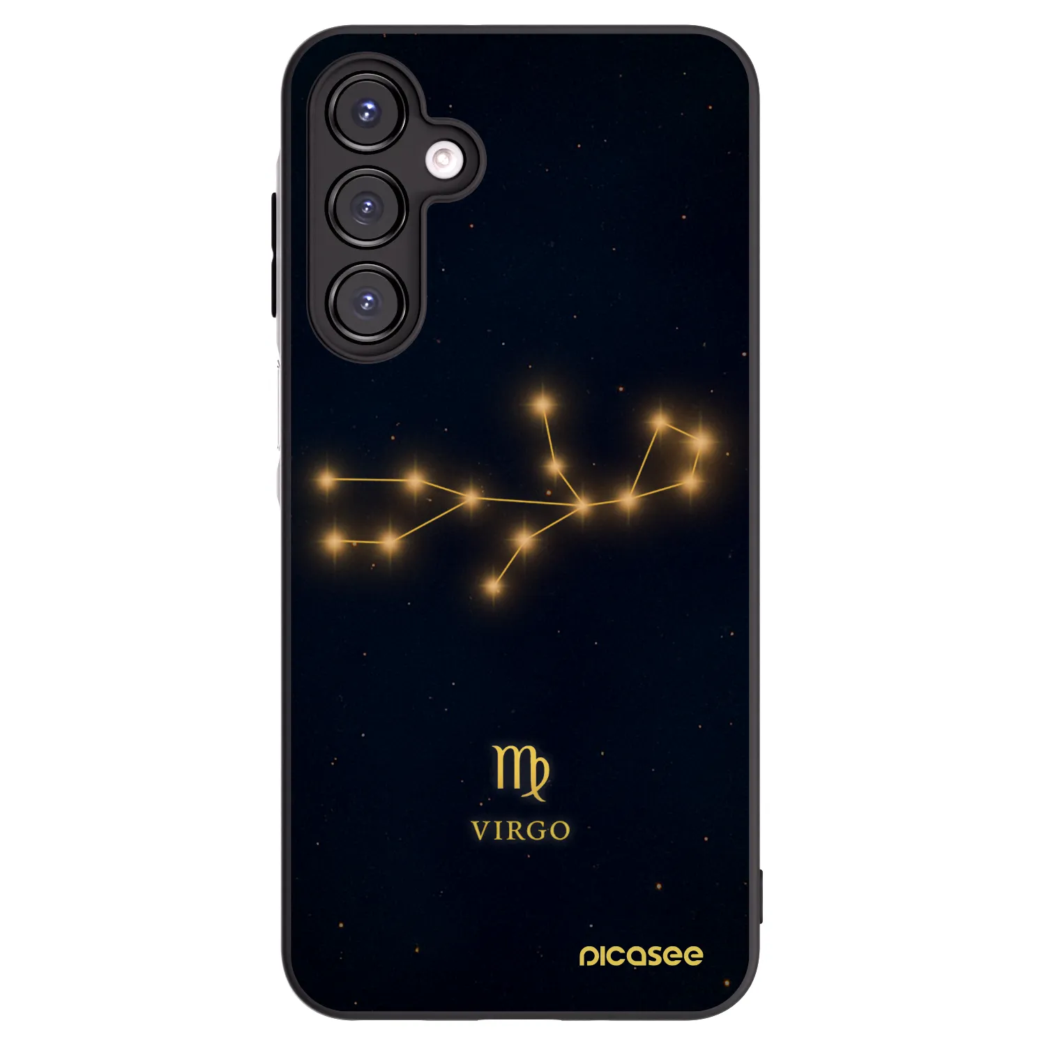 Picasee Samsung Galaxy A16 4G Hülle - Schwarzes Silikon - VIRGO