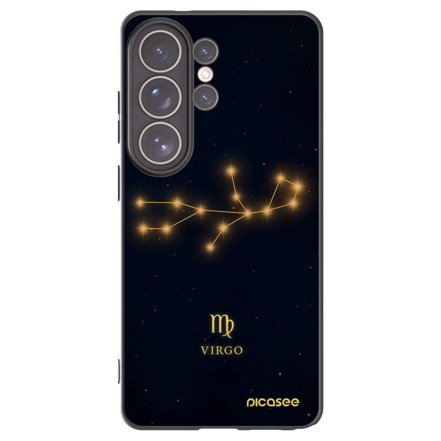 Picasee Samsung Galaxy S26 Ultra Hülle - Schwarzes Silikon - VIRGO