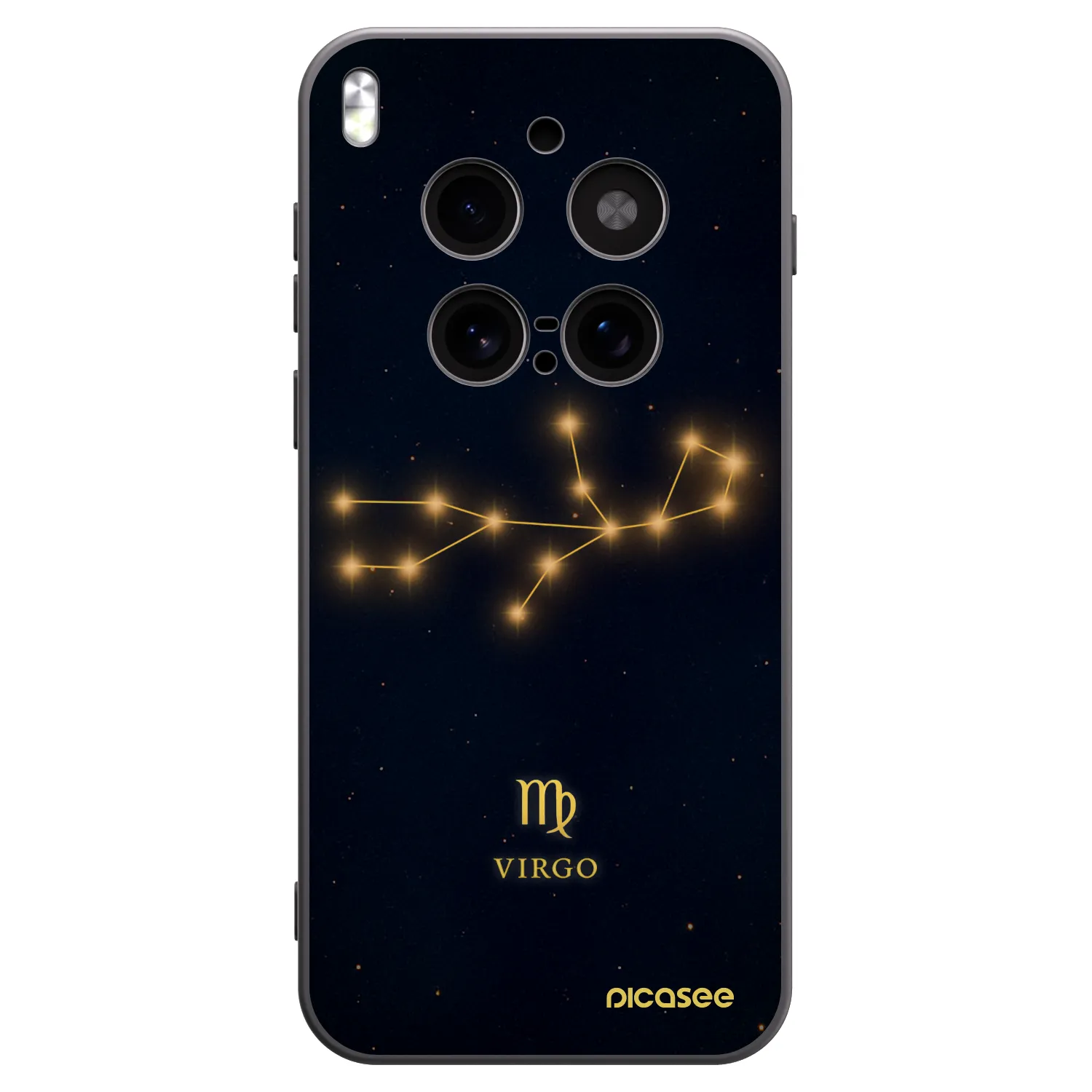 Picasee Vivo X300 Pro Hülle - Schwarzes Silikon - VIRGO