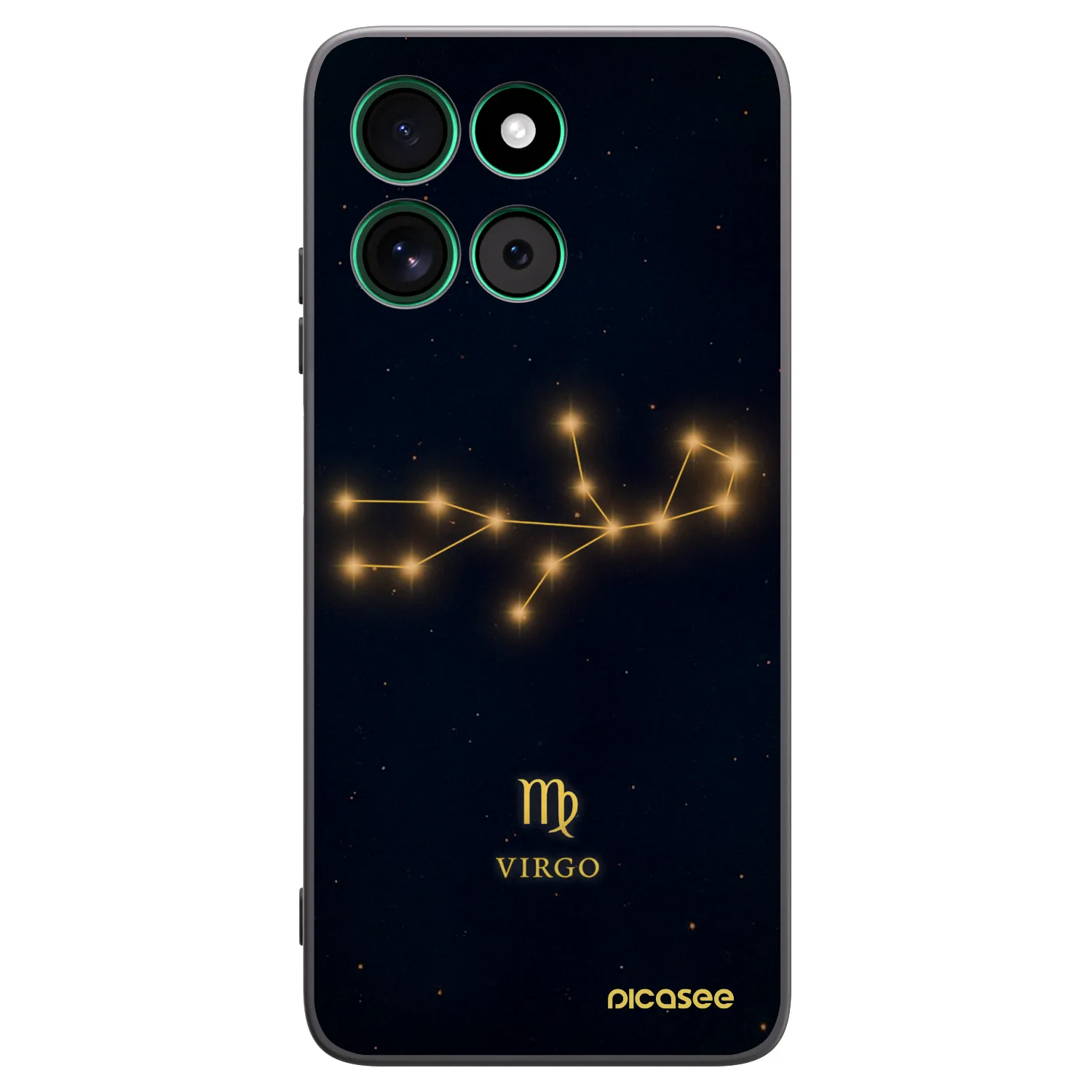 Picasee Motorola Moto G57 Power Hülle - Schwarzes Silikon - VIRGO