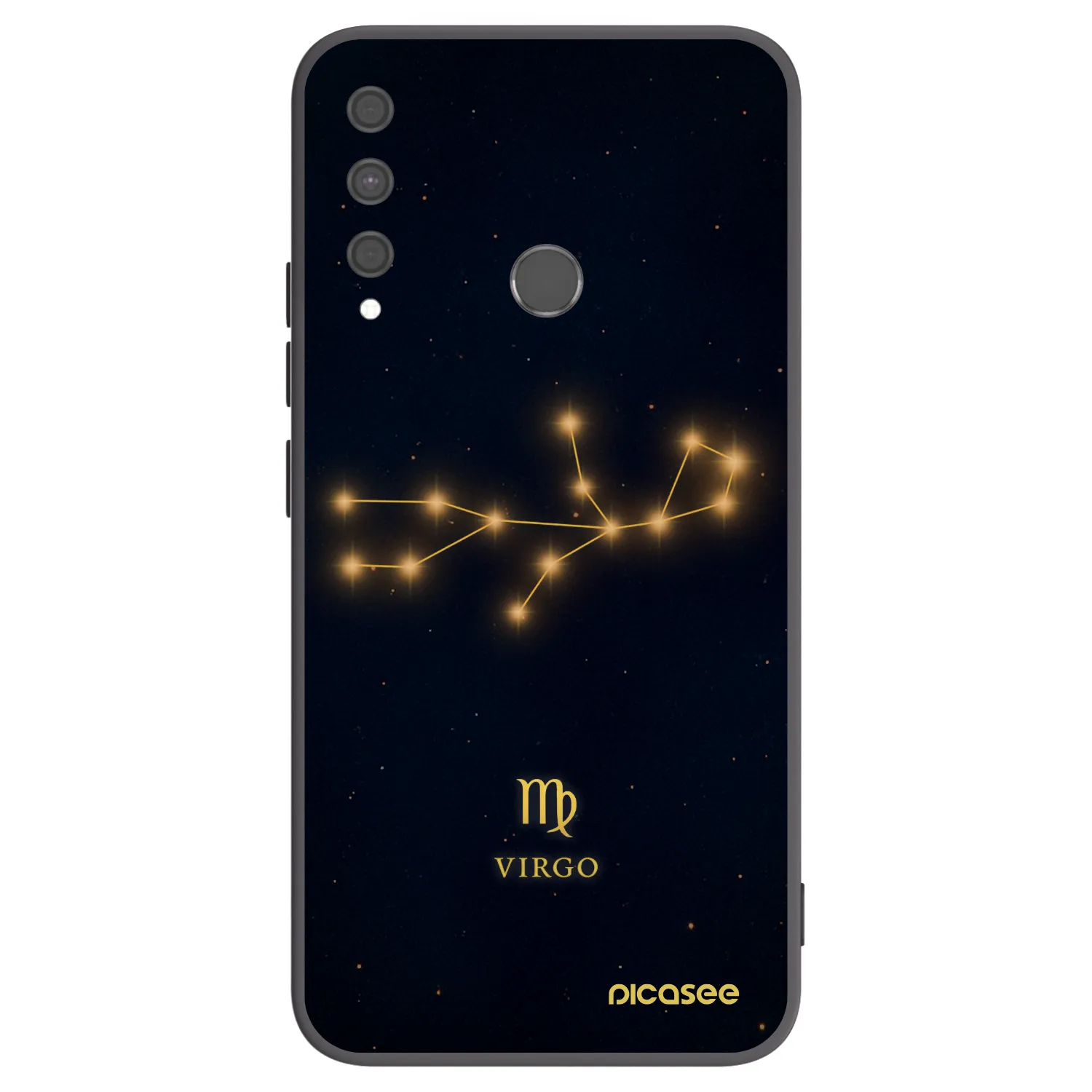 Picasee Huawei P40 Lite E Hülle - Schwarzes Silikon - VIRGO