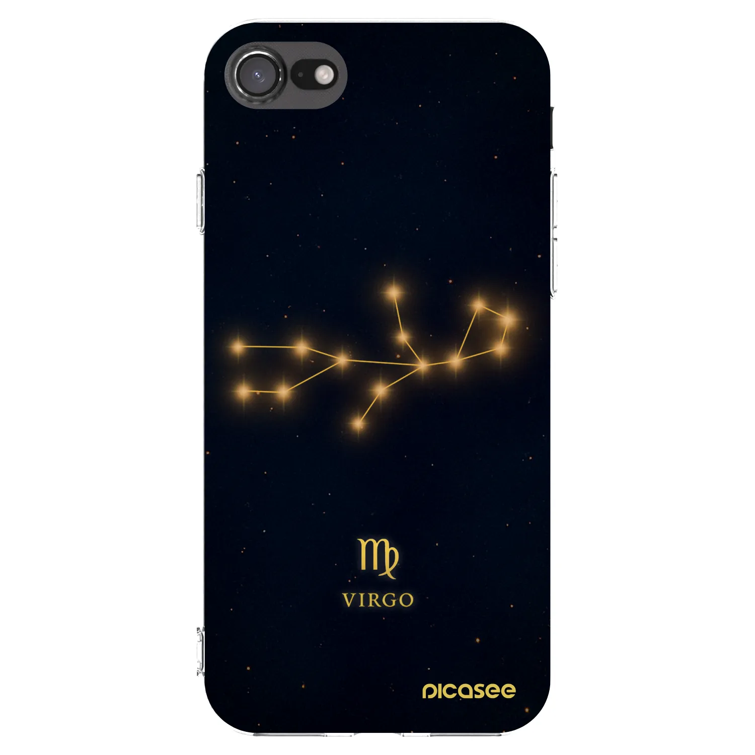 Picasee Apple iPhone SE 2020 Hülle - Transparentes Silikon - VIRGO