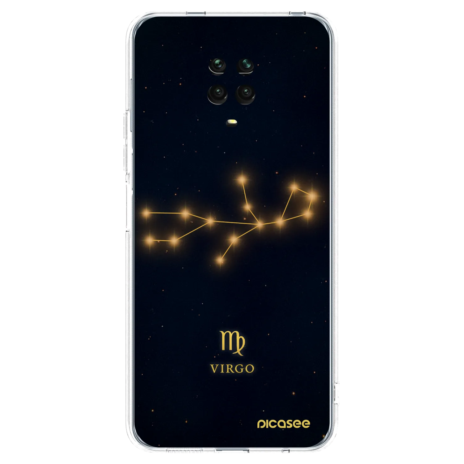 Picasee Xiaomi Redmi Note 9 Pro Hülle - Transparentes Silikon - VIRGO