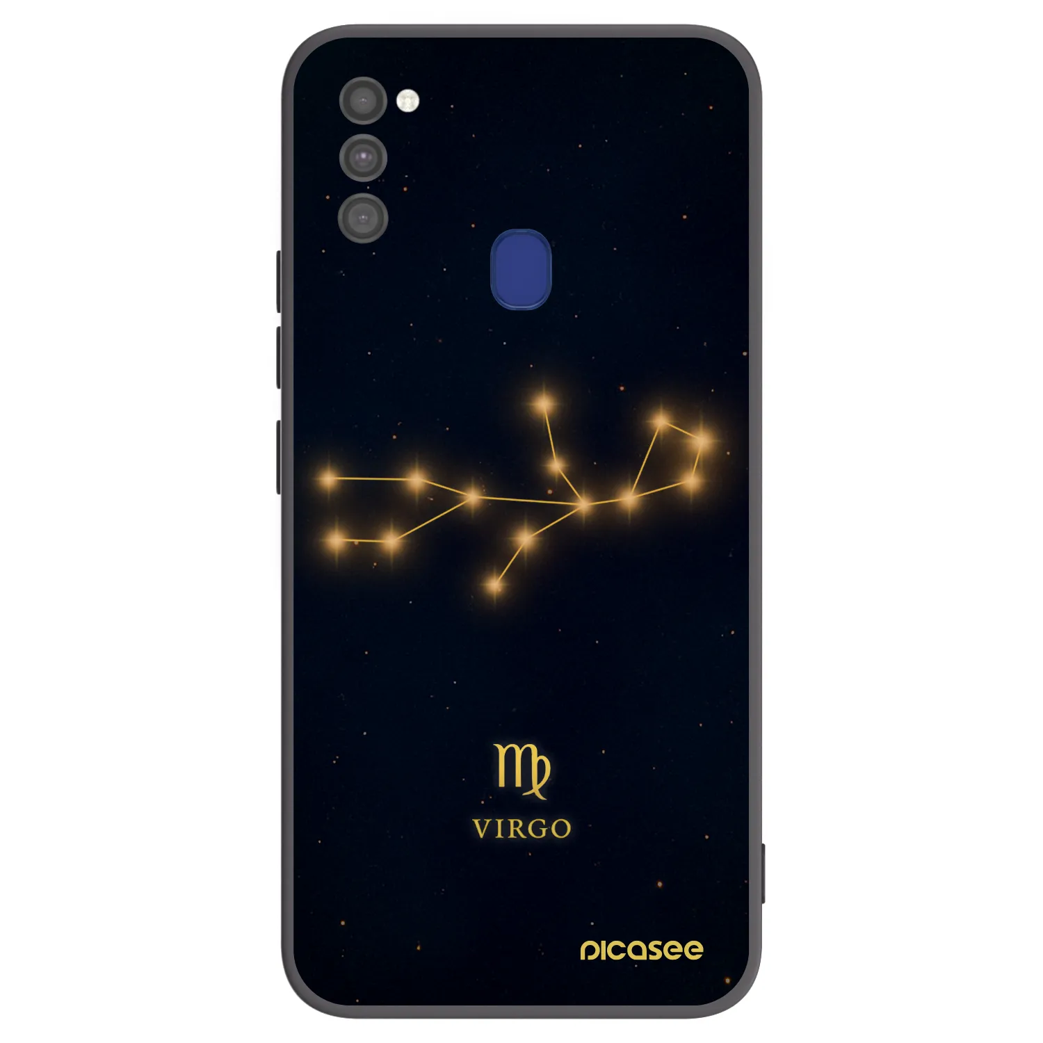 Picasee Samsung Galaxy M21 M215F Hülle - Schwarzes Silikon - VIRGO