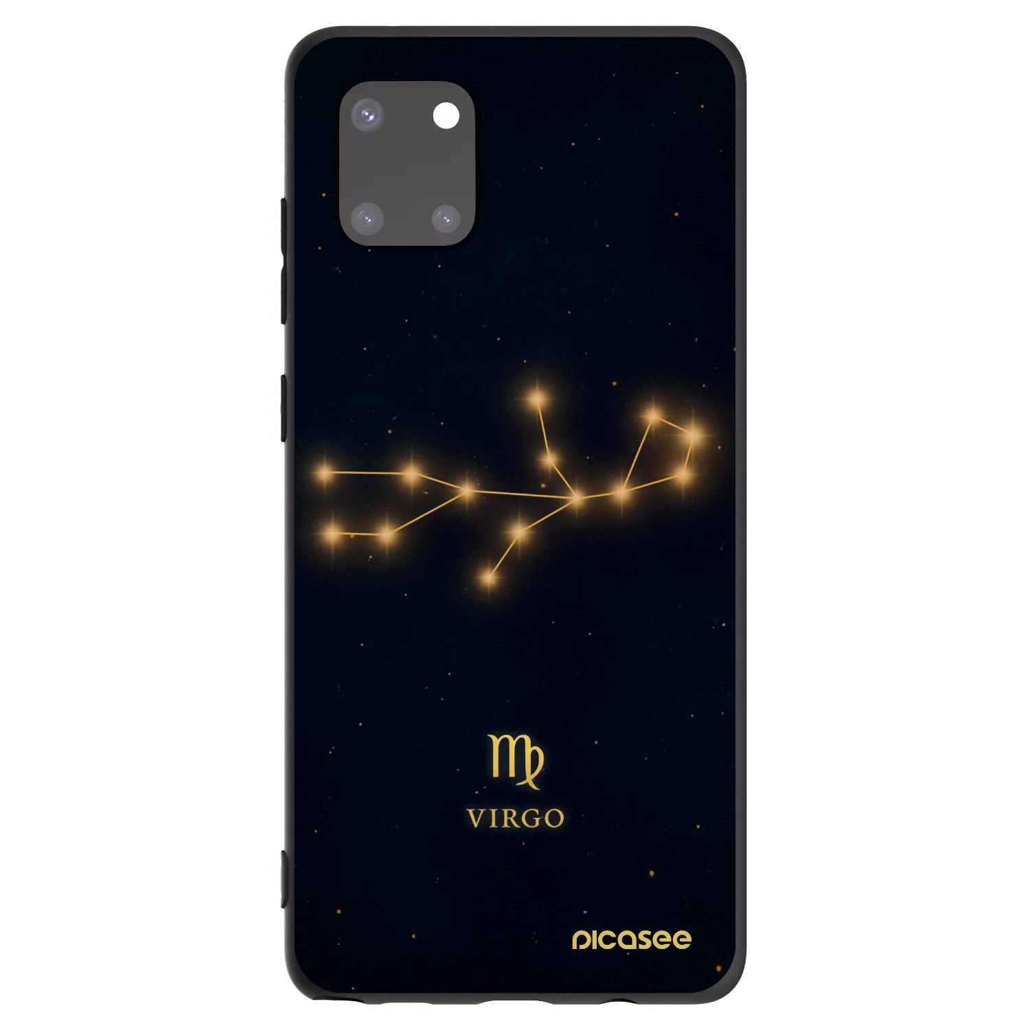 Picasee Samsung Galaxy Note 10 Lite N770F Hülle - Schwarzes Silikon - VIRGO