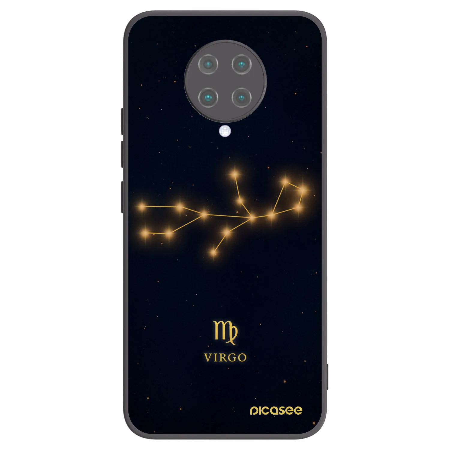 Picasee Xiaomi Poco F2 Pro Hülle - Schwarzes Silikon - VIRGO
