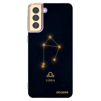 Picasee Samsung Galaxy S21+ 5G G996F Hülle - Transparentes Silikon - LIBRA