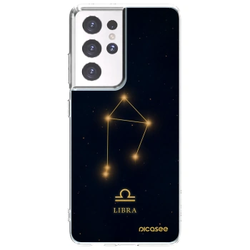Picasee Samsung Galaxy S21 Ultra 5G G998B Hülle - Transparentes Silikon - LIBRA