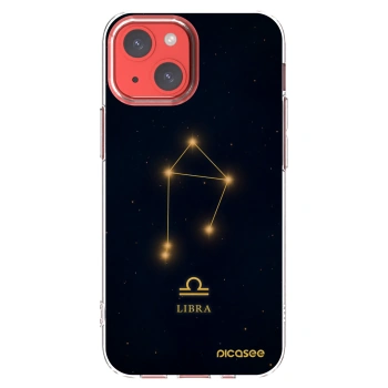 Picasee Apple iPhone 13 mini Hülle - Transparentes Silikon - LIBRA