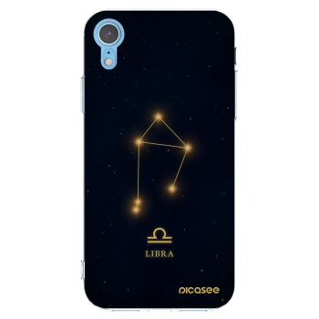 Picasee Apple iPhone XR Hülle - Transparentes Silikon - LIBRA