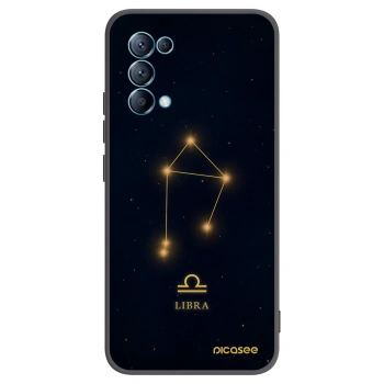 Picasee OPPO Reno 5 5G Hülle - Schwarzes Silikon - LIBRA