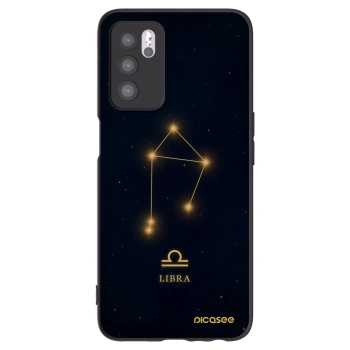 Picasee OPPO A16 Hülle - Schwarzes Silikon - LIBRA