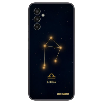 Picasee Samsung Galaxy M13 M135F Hülle - Schwarzes Silikon - LIBRA