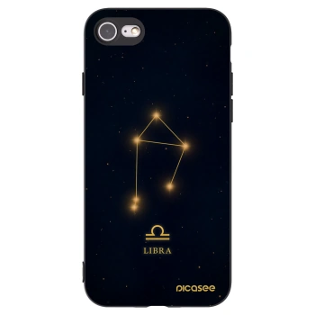 Picasee Apple iPhone 7 Hülle - Schwarzes Silikon - LIBRA