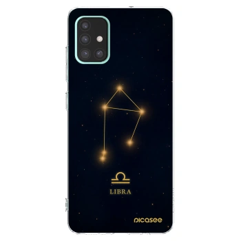 Picasee Samsung Galaxy A51 A515F Hülle - Transparentes Silikon - LIBRA