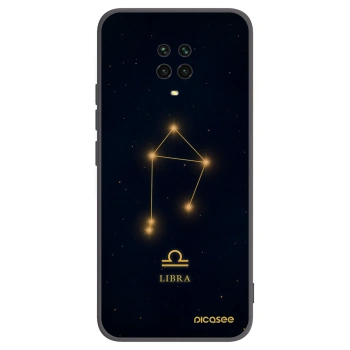 Picasee Xiaomi Redmi Note 9 Pro Hülle - Schwarzes Silikon - LIBRA