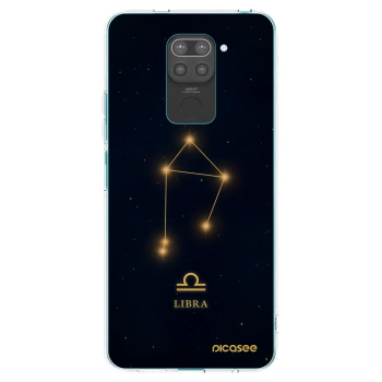 Picasee Xiaomi Redmi Note 9 Hülle - Schwarzes Silikon - LIBRA