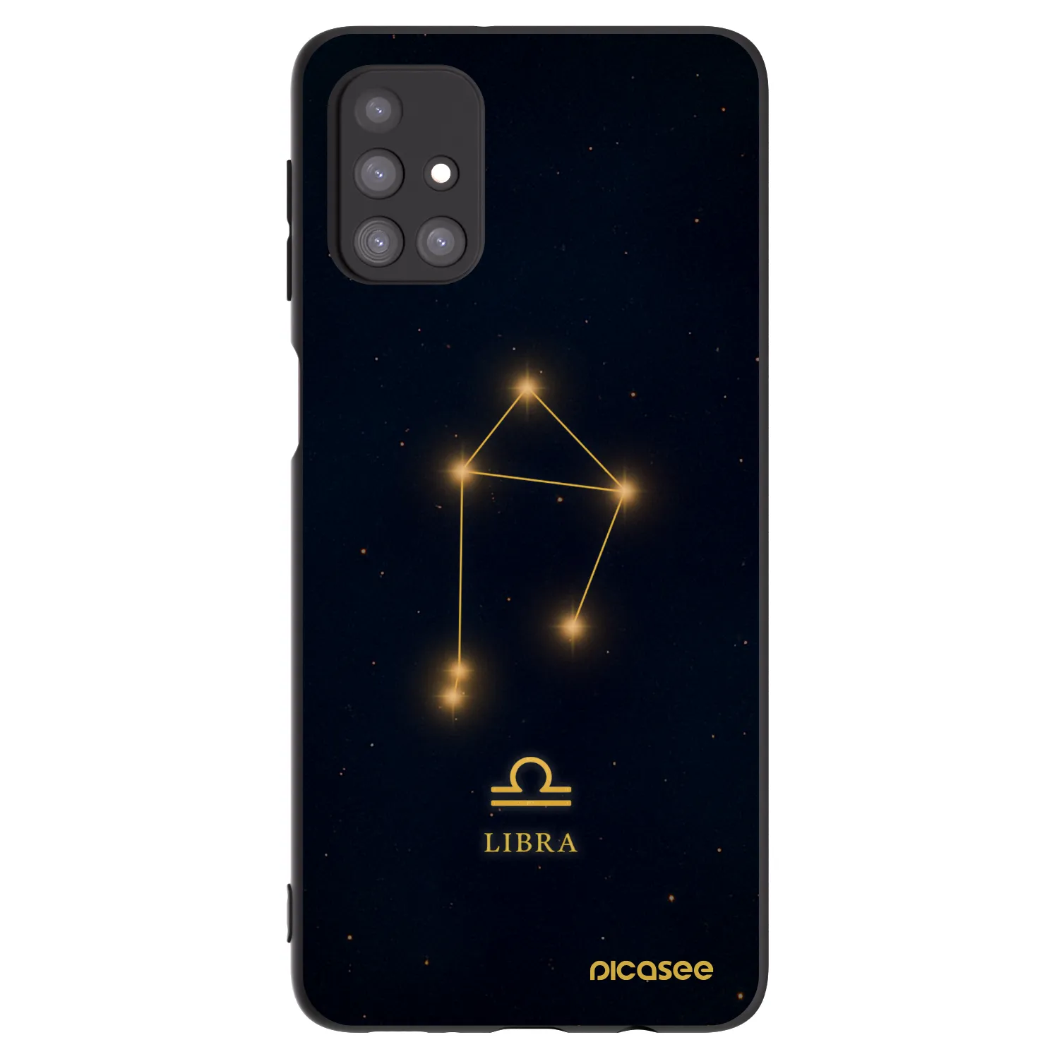 Picasee Samsung Galaxy M31s Hülle - Schwarzes Silikon - LIBRA