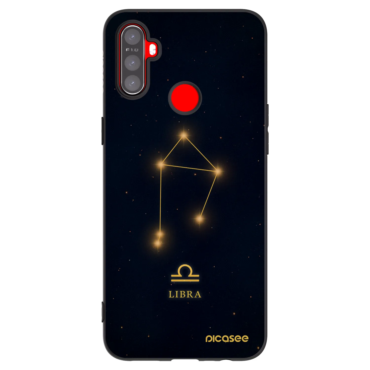 Picasee Realme 5 Hülle - Schwarzes Silikon - LIBRA