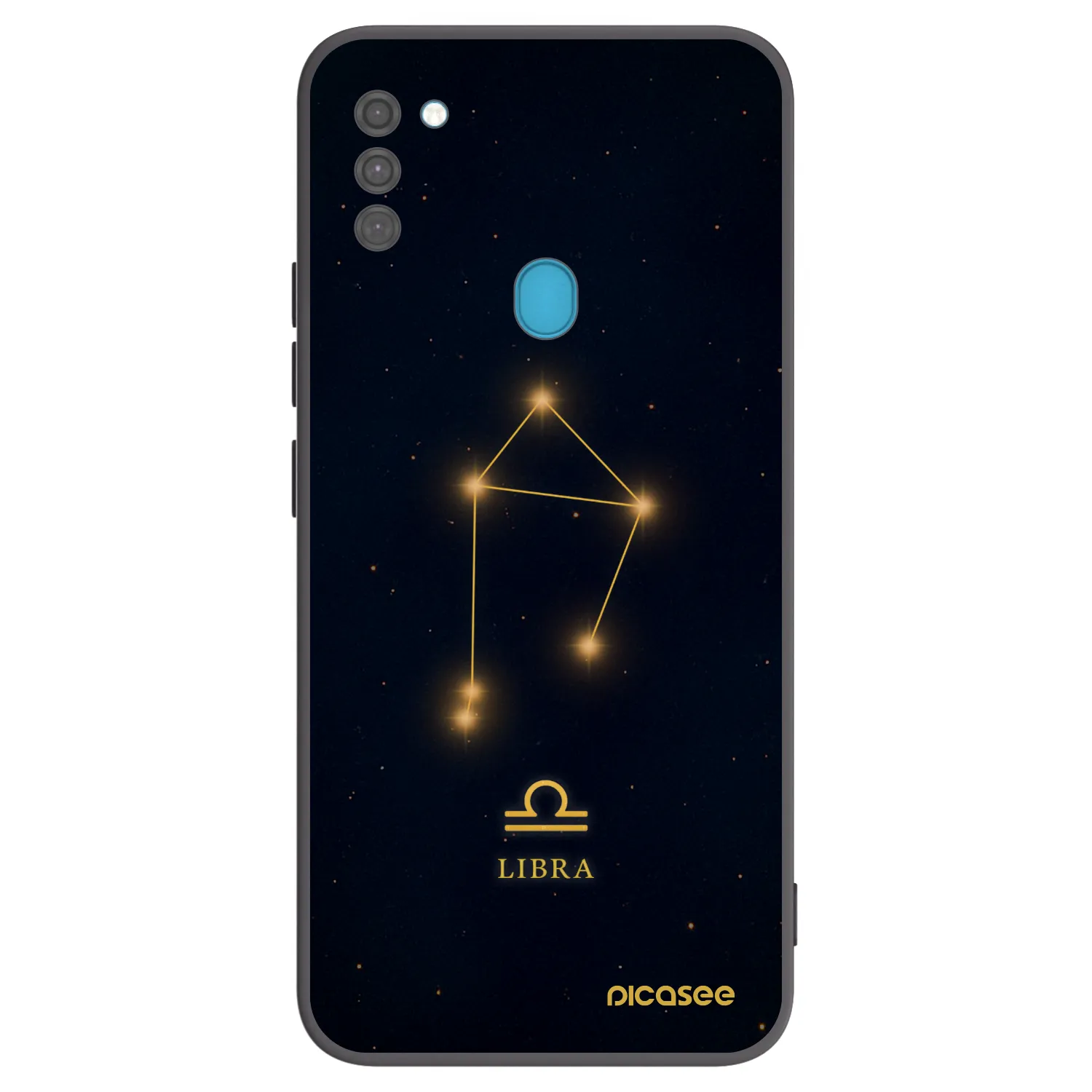 Picasee Samsung Galaxy M11 Hülle - Schwarzes Silikon - LIBRA