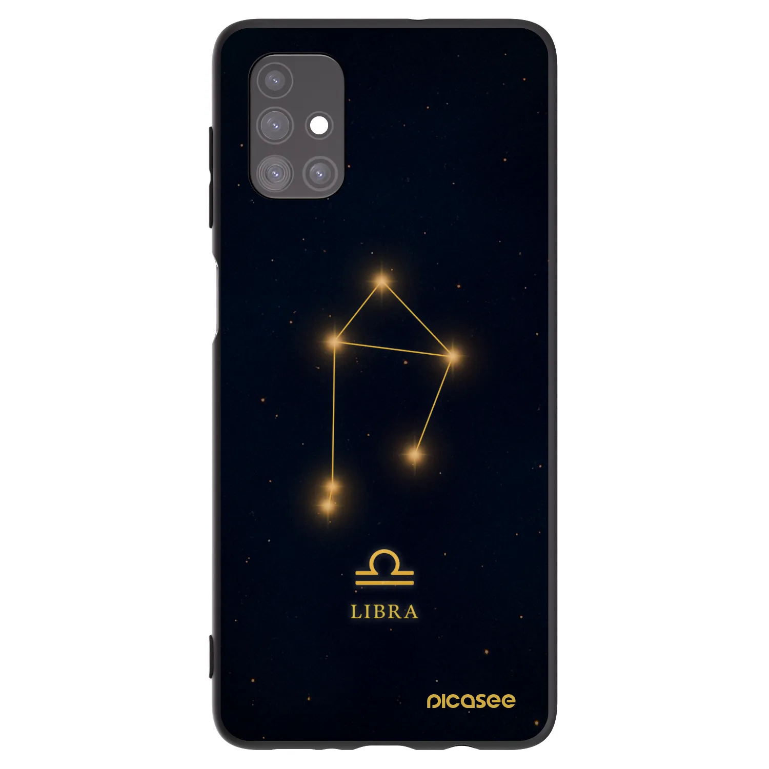 Picasee Samsung Galaxy M51 M515F Hülle - Schwarzes Silikon - LIBRA