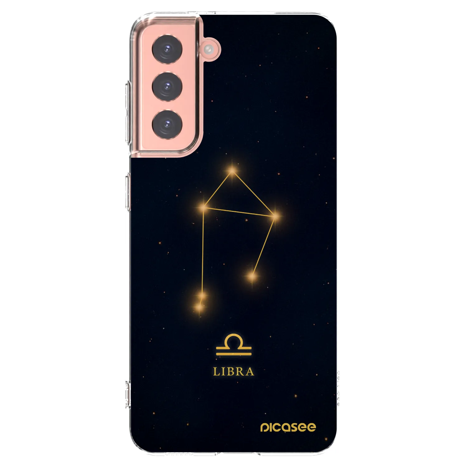 Picasee Samsung Galaxy S21 5G G991B Hülle - Transparentes Silikon - LIBRA