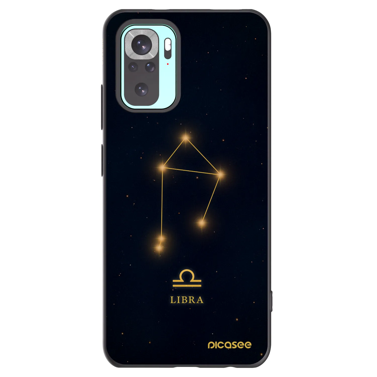 Picasee Xiaomi Redmi Note 10 Pro Hülle - Schwarzes Silikon - LIBRA