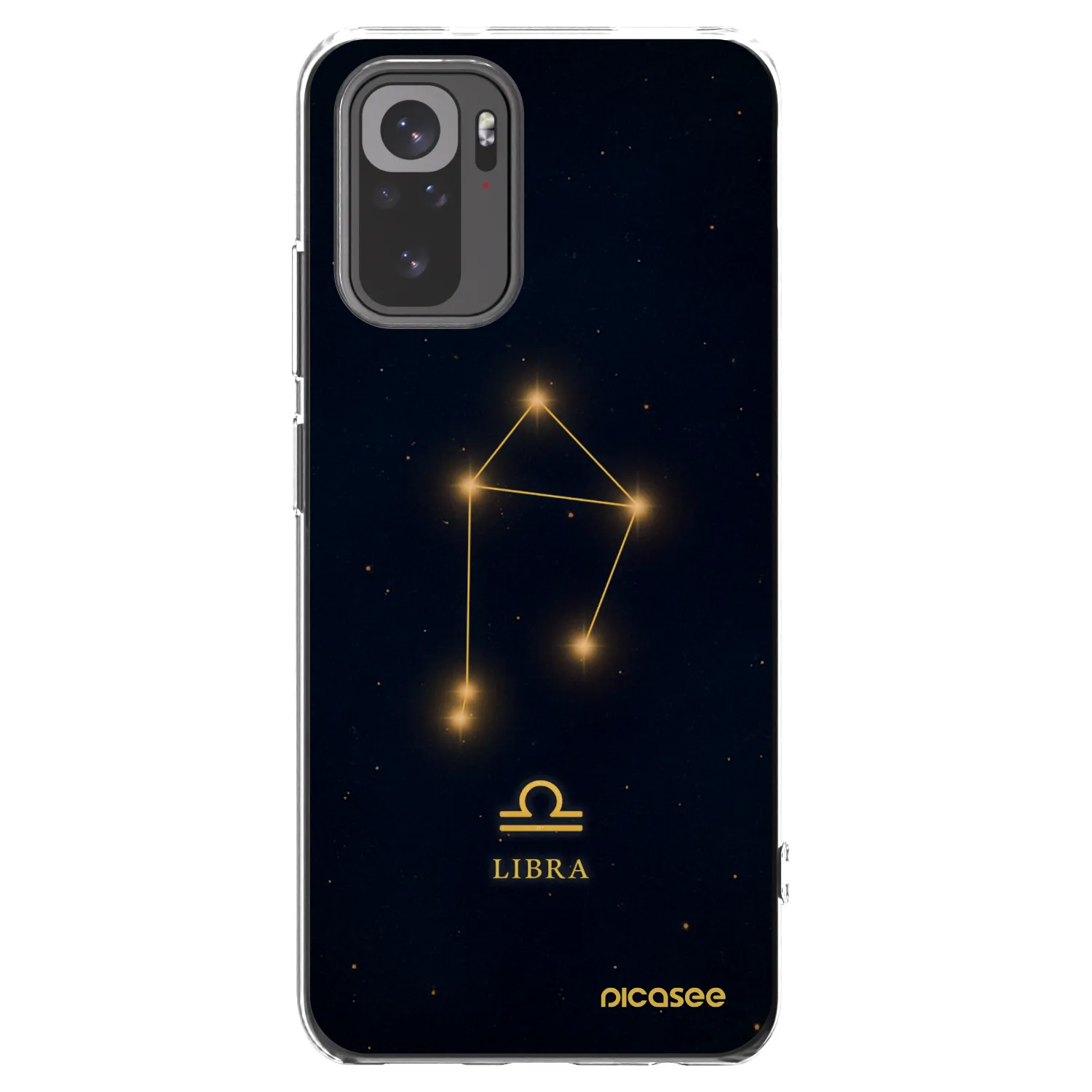 Picasee Xiaomi Redmi Note 10S Hülle - Transparentes Silikon - LIBRA