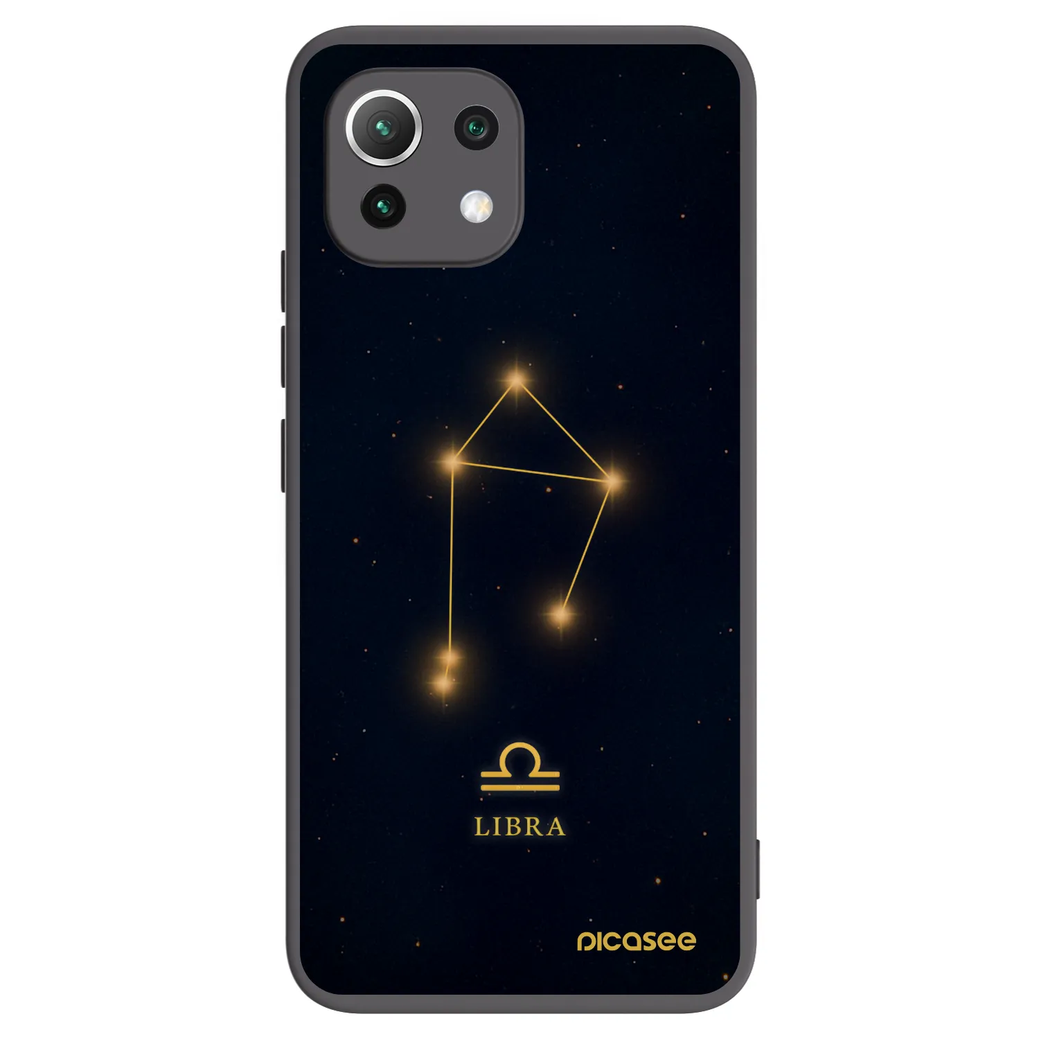 Picasee Xiaomi Mi 11 Lite Hülle - Schwarzes Silikon - LIBRA