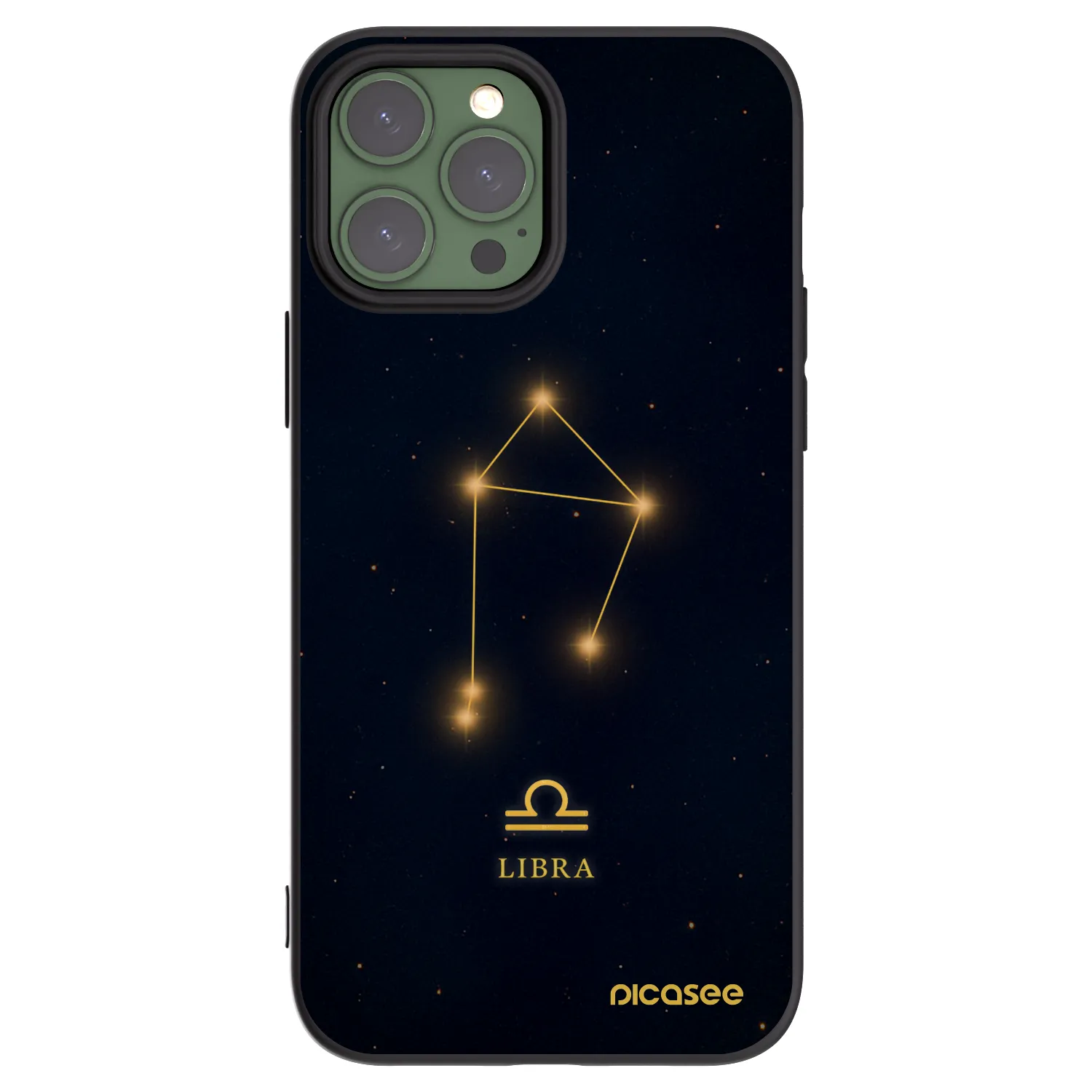 Picasee Apple iPhone 13 Pro Max Hülle - Schwarzes Silikon - LIBRA