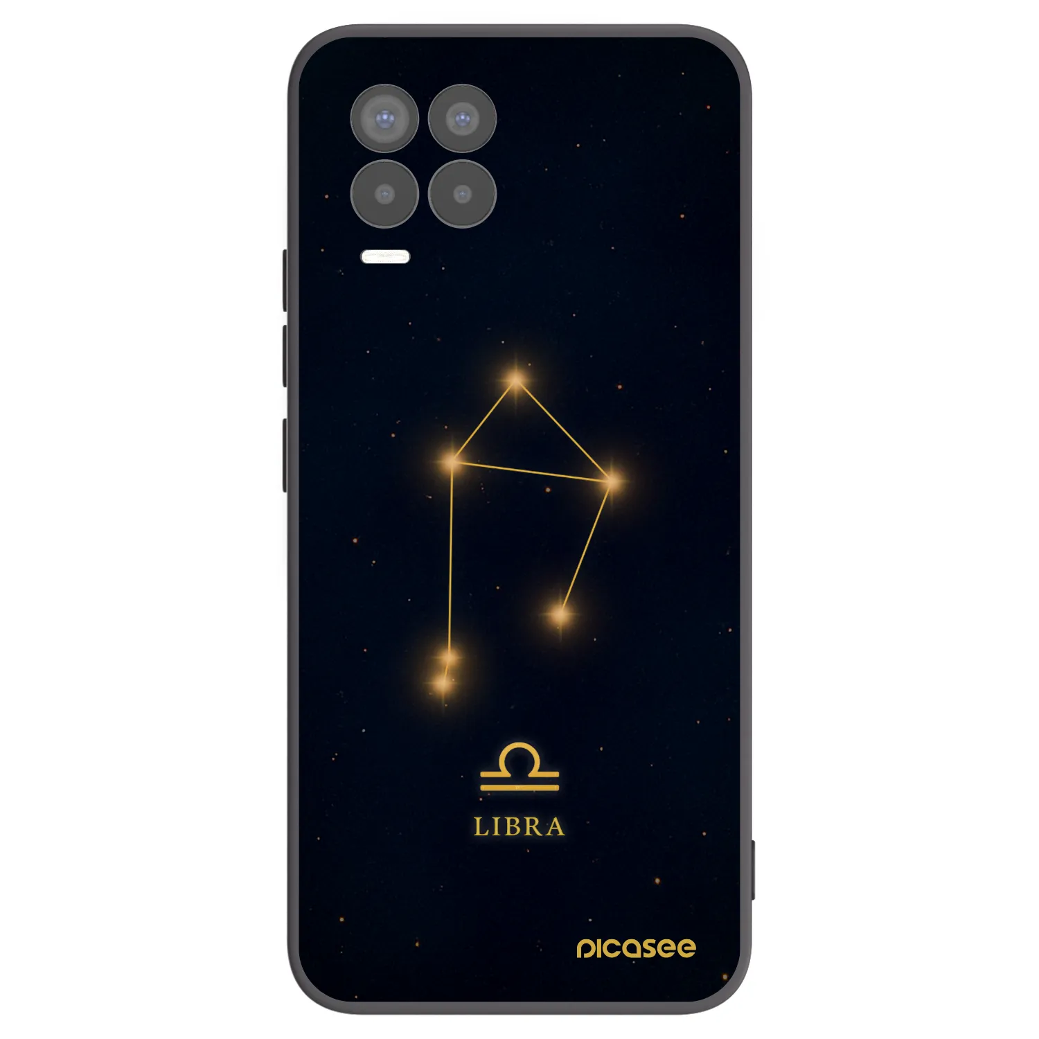 Picasee Realme 8 Pro Hülle - Schwarzes Silikon - LIBRA