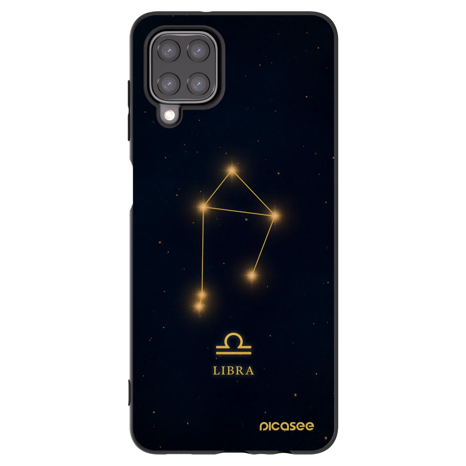 Picasee Samsung Galaxy M12 M127F Hülle - Schwarzes Silikon - LIBRA