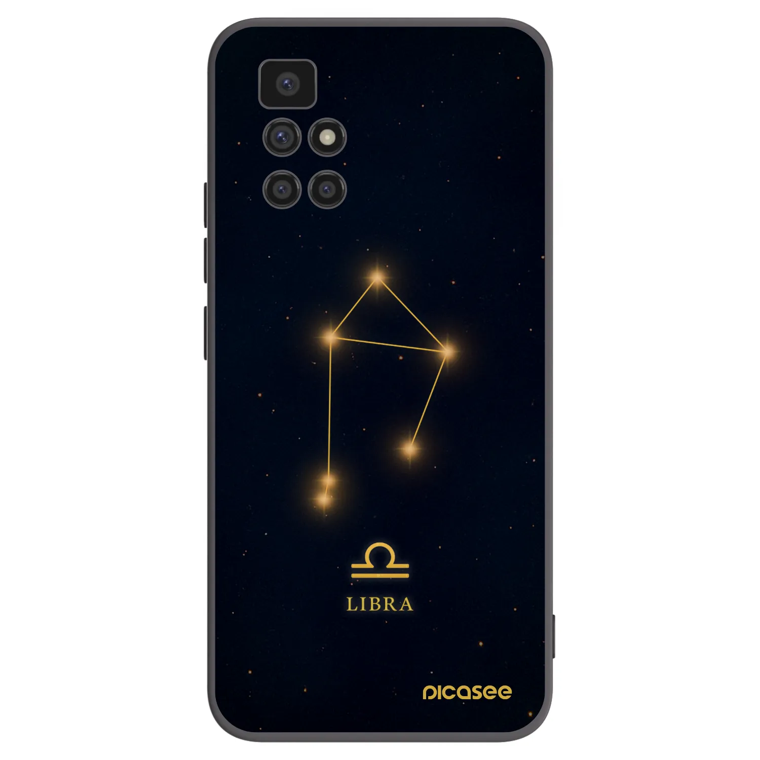 Picasee Xiaomi Redmi 10 Hülle - Schwarzes Silikon - LIBRA