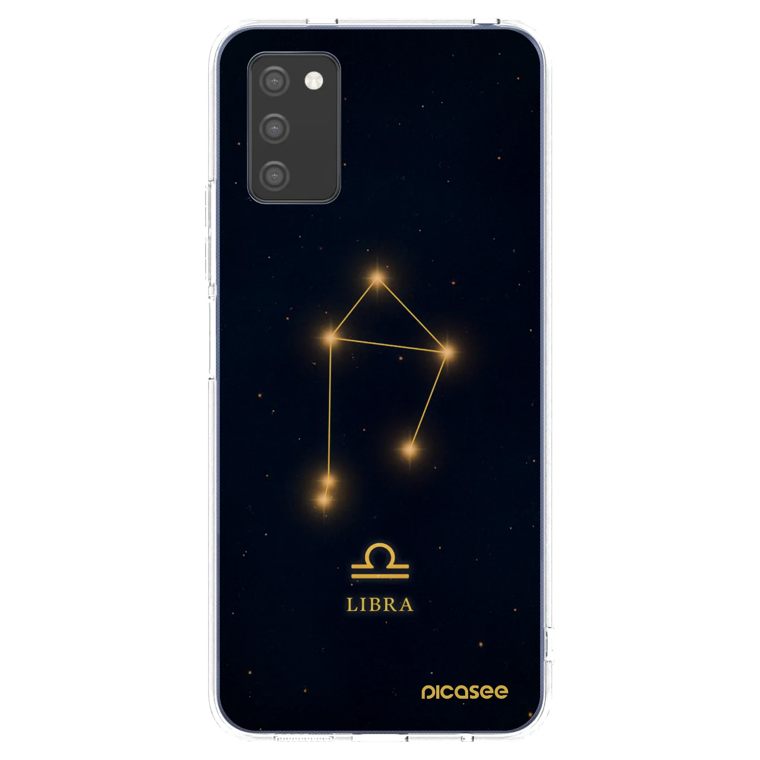 Picasee Samsung Galaxy A03s A037G Hülle - Transparentes Silikon - LIBRA