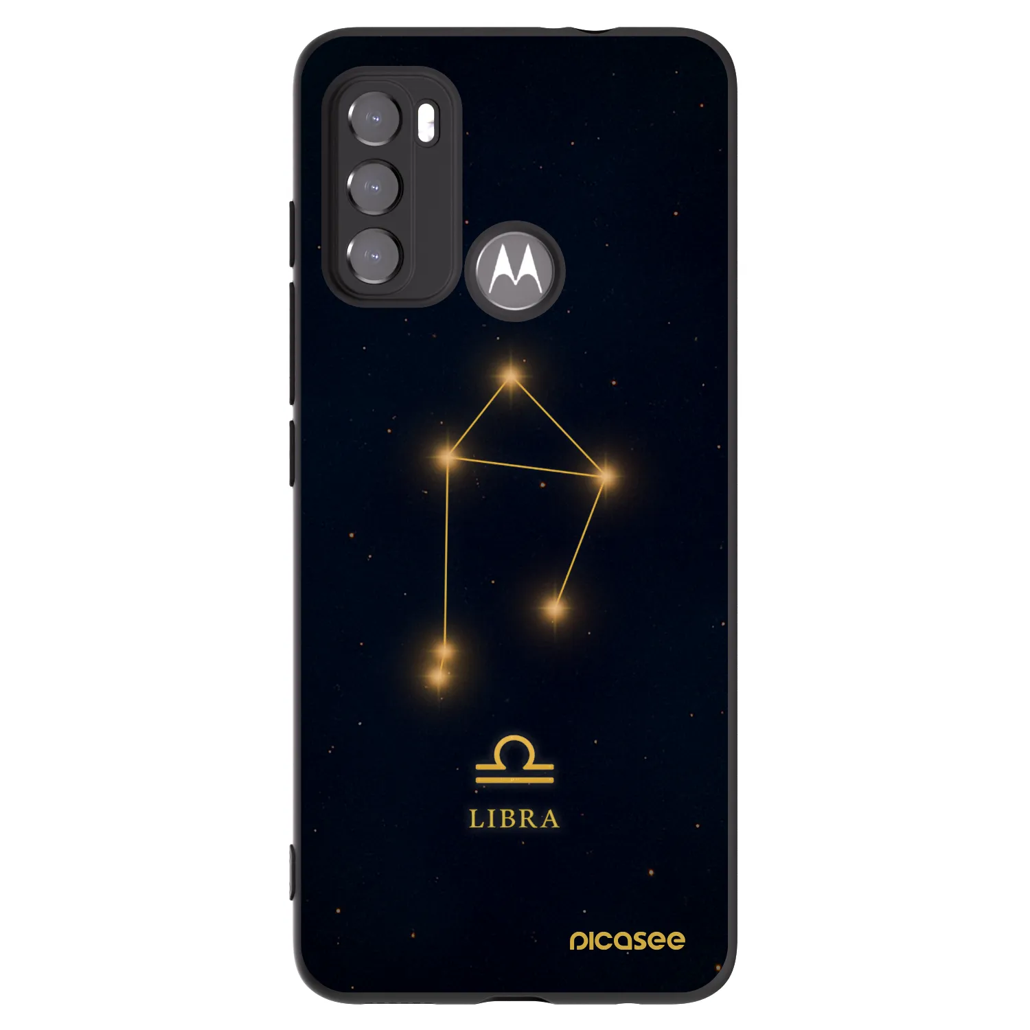 Picasee Motorola Moto G60 Hülle - Schwarzes Silikon - LIBRA